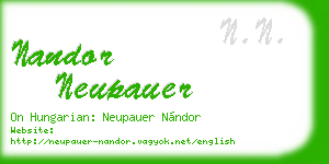 nandor neupauer business card